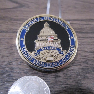 California State Assembly Chief Sergeant at Arms Bryon Gustafson Challenge Coin 544P et image 1