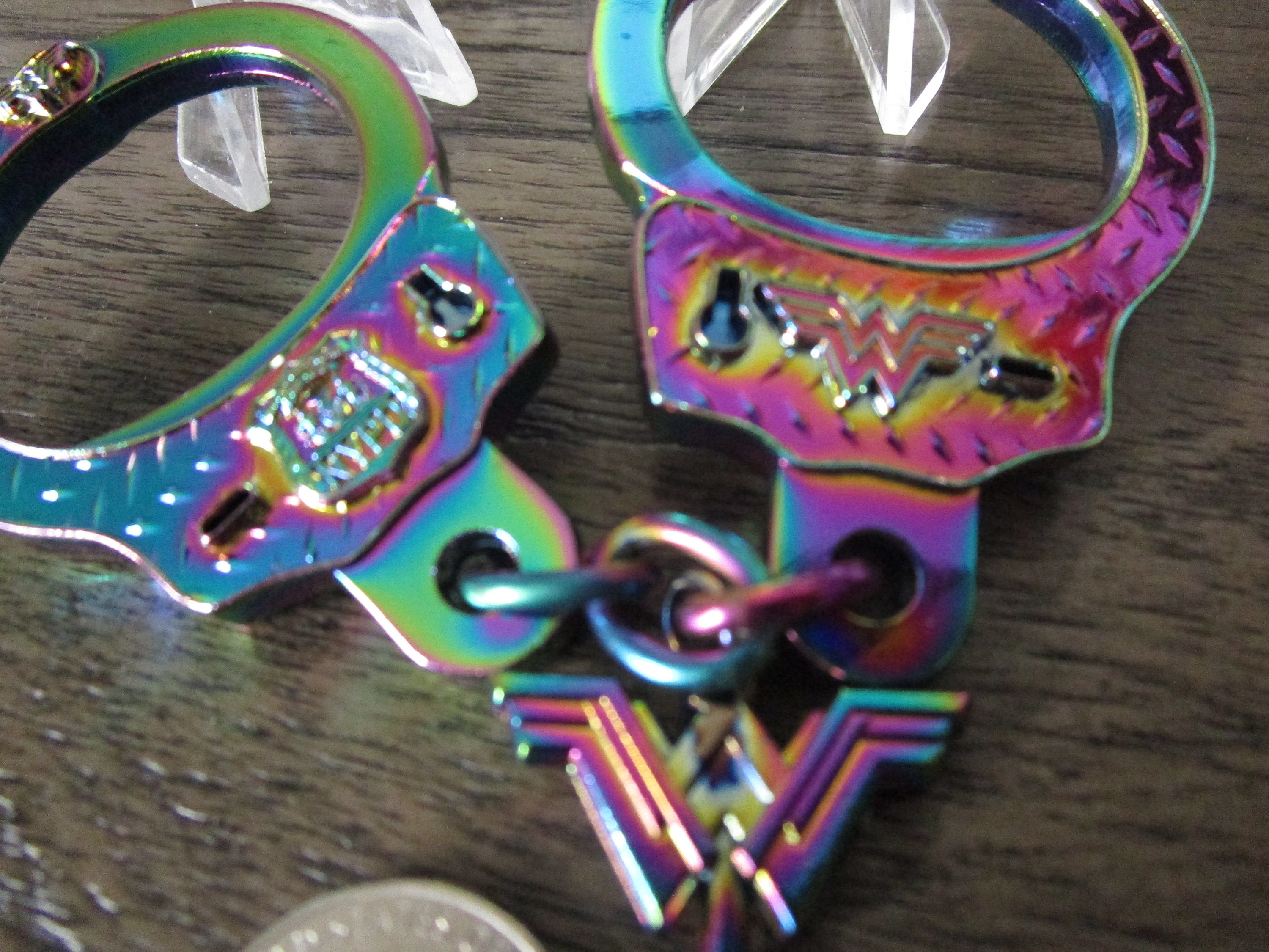 NYPD Detectives Wonder Woman LGBT Rainbow Handcuffs Challenge - Etsy UK