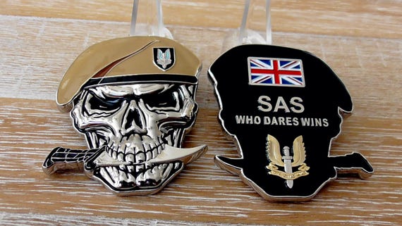 British Special Air Service SAS Army Special Forces Skull