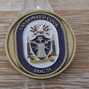 USN USS Donald Cook DDG 75 Challenge Coin #C293