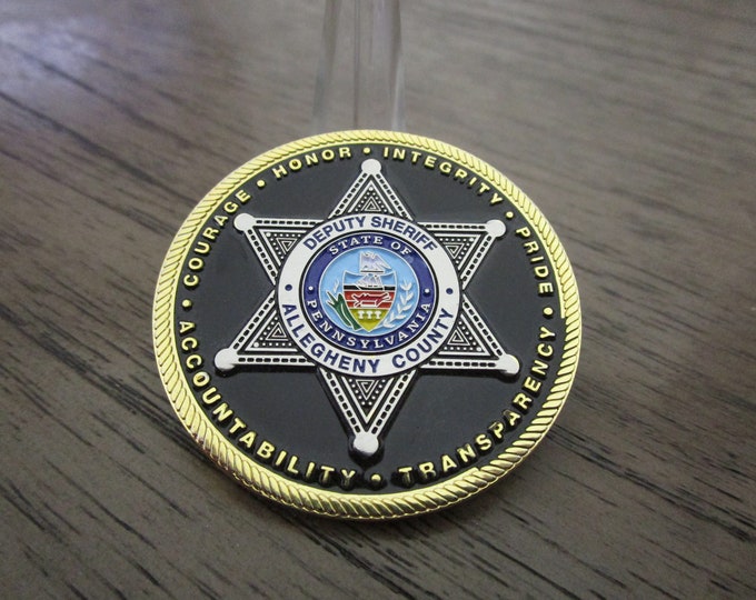 Deputy Sheriff Allegheny County Sheriffs Office PA Challenge Etsy