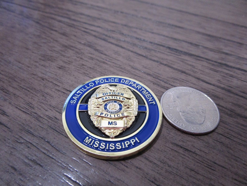 Saltillo Police Department Mississippi Challenge Coin 459M Etsy