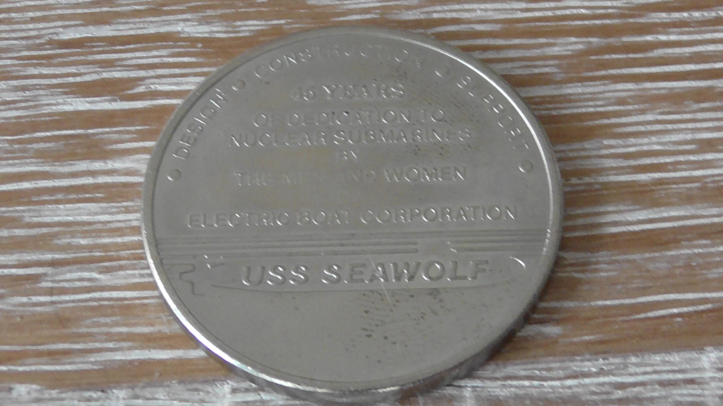 アメリカ海軍　原子力潜水艦　USS Seawolf チャレンジコイン USS Seawolf Challenge Coin