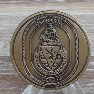 USN USS Barry DDG 52 Challenge Coin #323Y