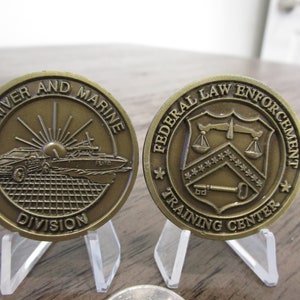 Federal Law Enforcement Training Center Driver & Marine Div FLETC Challenge Coin