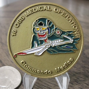 USAF SOCOM 16th OSS 16th Special Operations Squadron Combat Medics  Challenge Coin #857R