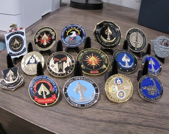 Lot of 16 CIA Challenge Coins SAD SoG  NoC Directorate of Operations Global Response Staff