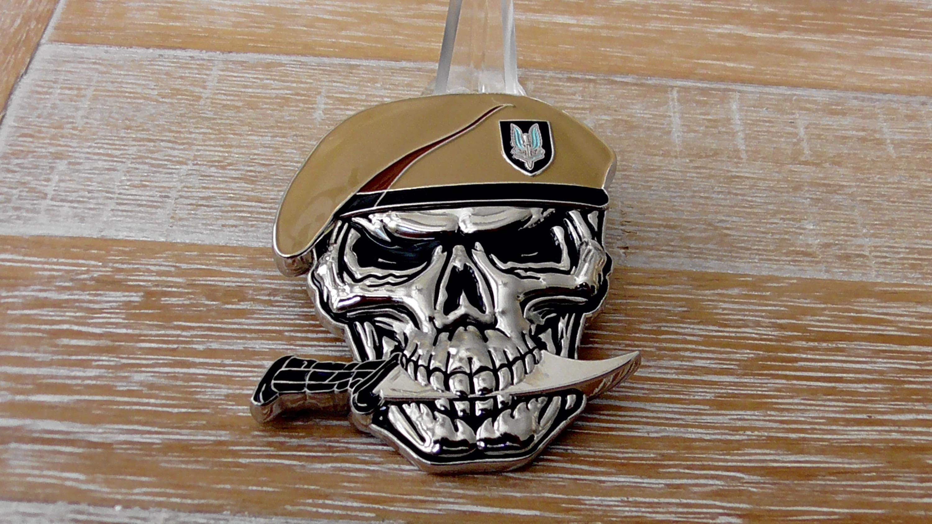 British Special Air Service SAS Army Special Forces Skull