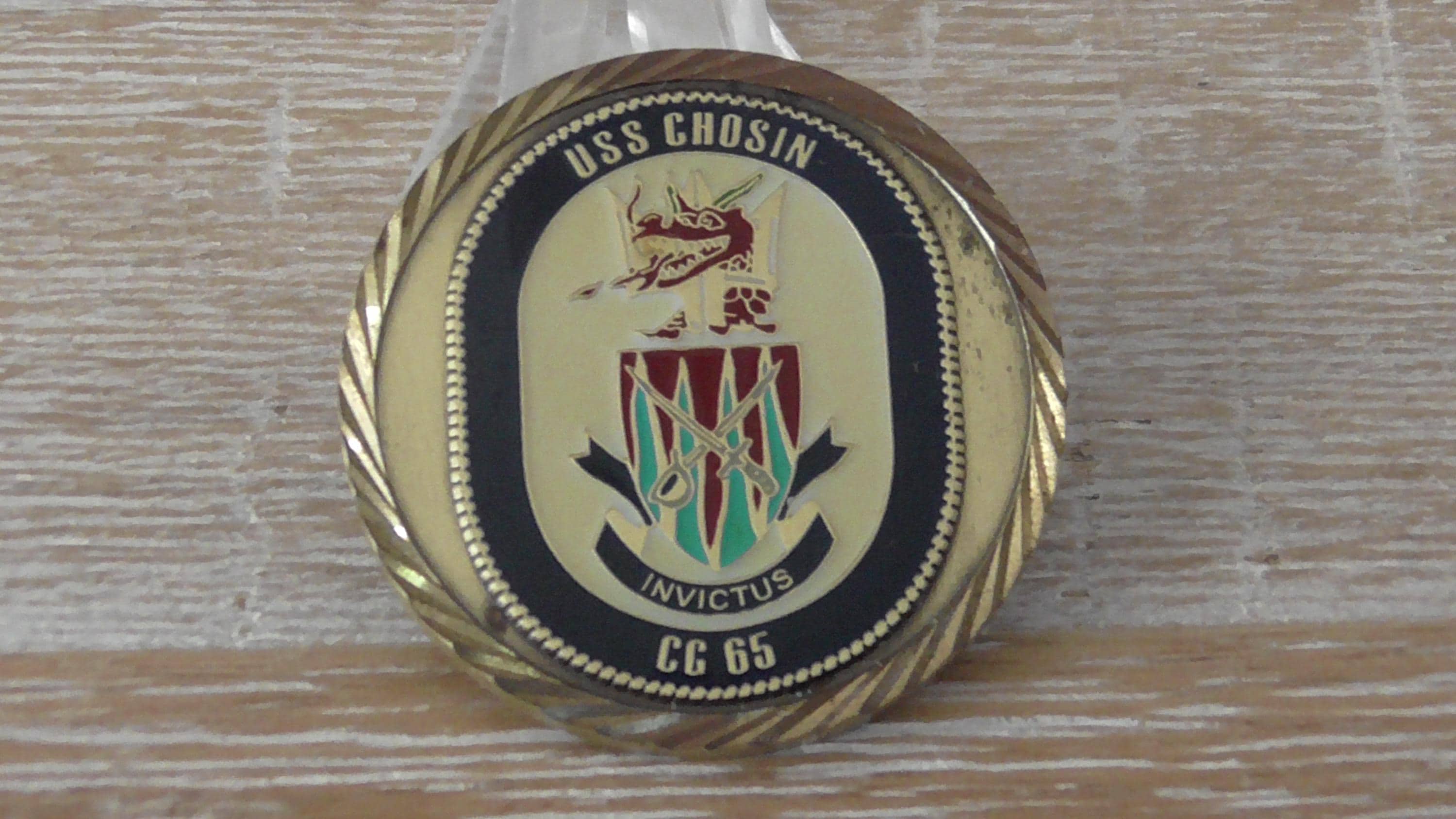 USN USS Chosin CG-65 War Dragon Challenge Coin #D13 - Etsy
