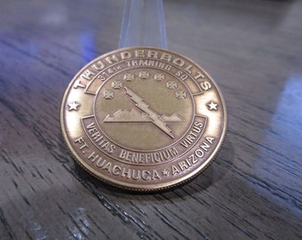 Vintage USAF 314º Esquadrão de Treinamento FT Huachuca AZ Challenge Coin #614R