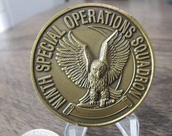 USAF AFSOC 9th Special Operations Squadron 9 SOS Combat Shadow Challenge Coin #853R