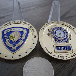 Wanaque Police Department NJ Criminal Investigations Unit Police Challenge Coin