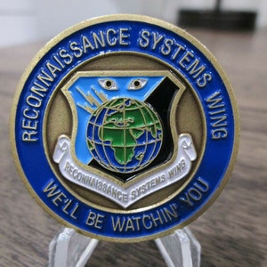 USAF Reconnaissance Systems Wing Eternal Vigilance C2 ISR Challenge Coin #796K (Eby)