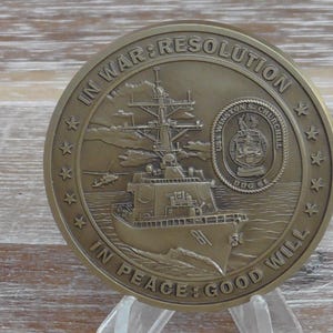 USN USS Winston S Churchill DDG 81 Challenge Coin #325Y