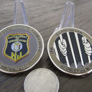 New Jersey Department of Corrections NJ Challenge Coin