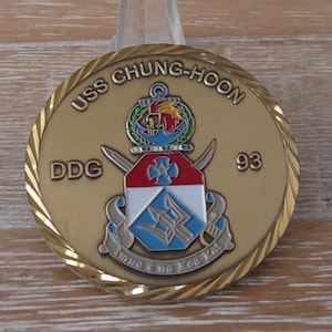 United States Navy USS Chung-Hoon DDG 93 CMDCM Challenge Coin #D16