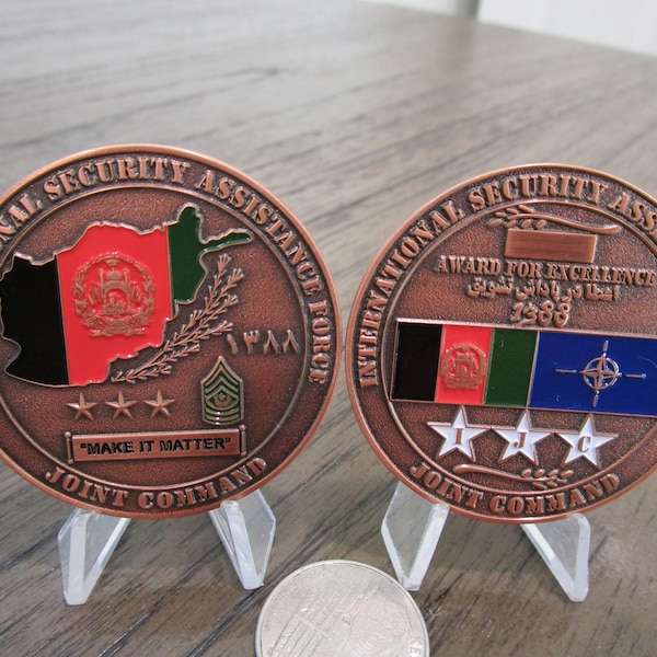 International Security Assistance Force Joint Command ISAF GWOT Challenge Coin