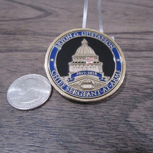 California State Assembly Chief Sergeant at Arms Bryon Gustafson Challenge Coin 544P et image 9