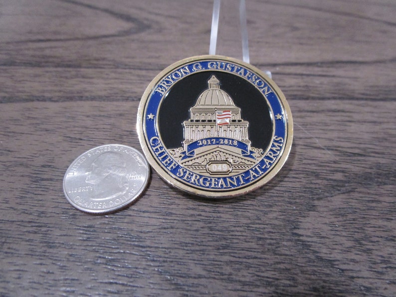 California State Assembly Chief Sergeant at Arms Bryon Gustafson Challenge Coin 544P et image 9