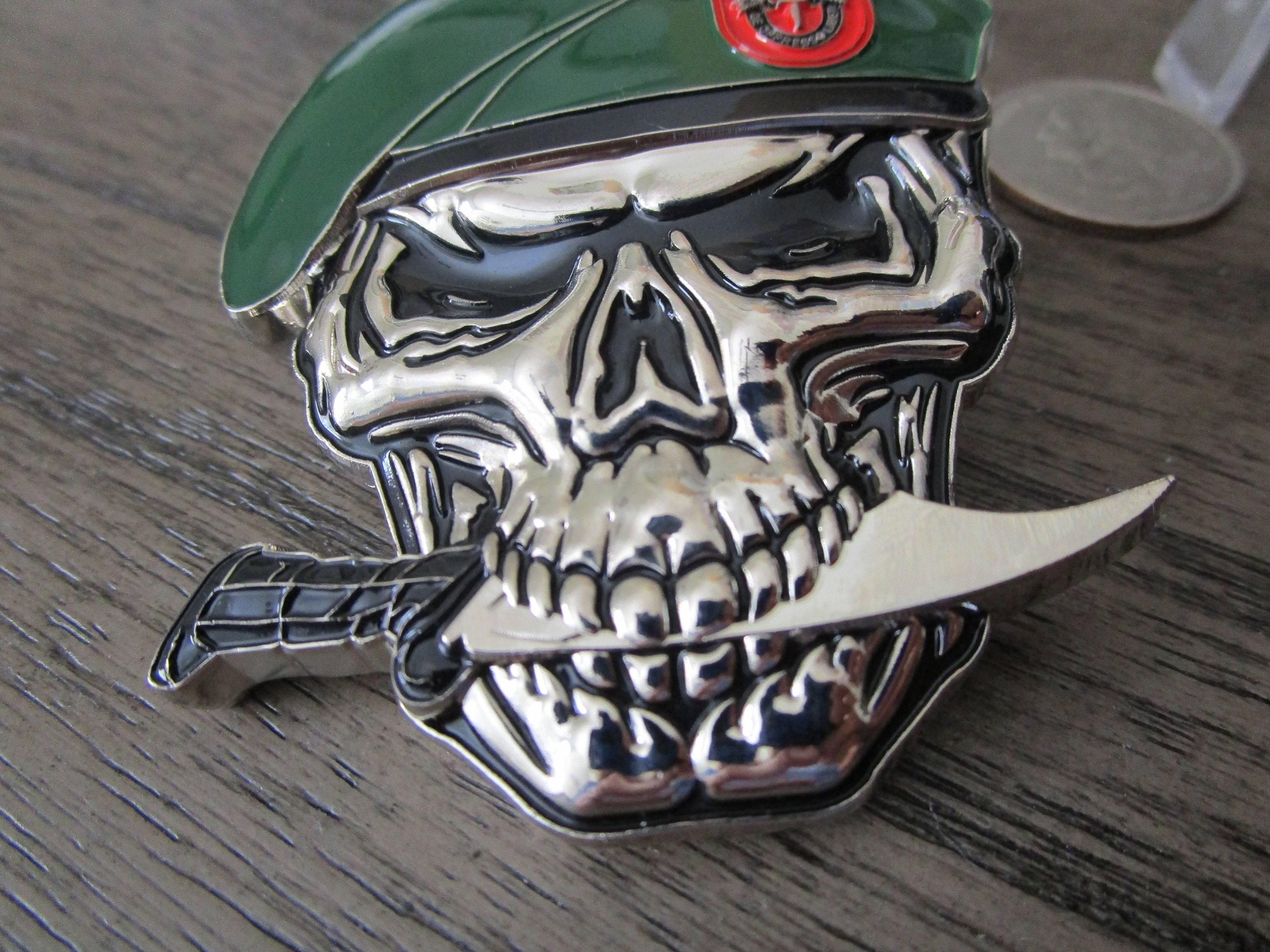 米陸軍特殊部隊群　グリーンベレー司令官（少将）チャレンジコイン ミリタリーショップ レプマート / チャレンジコイン 米陸軍特殊