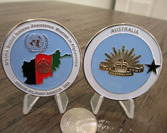 Australia Australian Army United Nations Assistance Mission Afghanistan SMA Challenge Coin