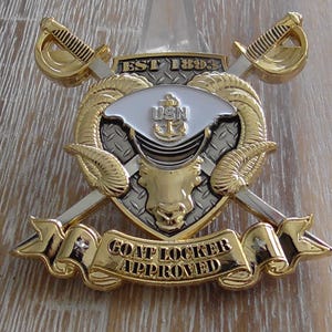 Navy Chief Goat Locker goedgekeurde USN CPO Challenge-munt