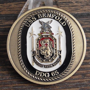 USS Benfold DDG 65 Challenge Coin #925S