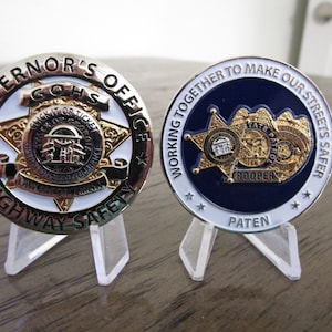 Georgia Governors Office of Highway Safety Operation Click It or Ticket Georgia Police , Sheriff  & State Trooper Challenge Coin