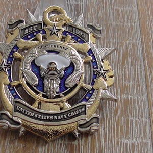 USN Navy Chiefs Mess Goat Locker CPO Challenge Coin