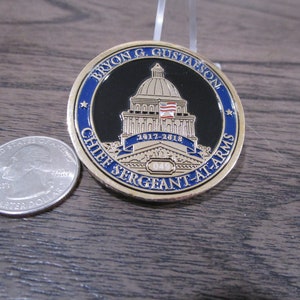 California State Assembly Chief Sergeant at Arms Bryon Gustafson Challenge Coin 544P et image 8