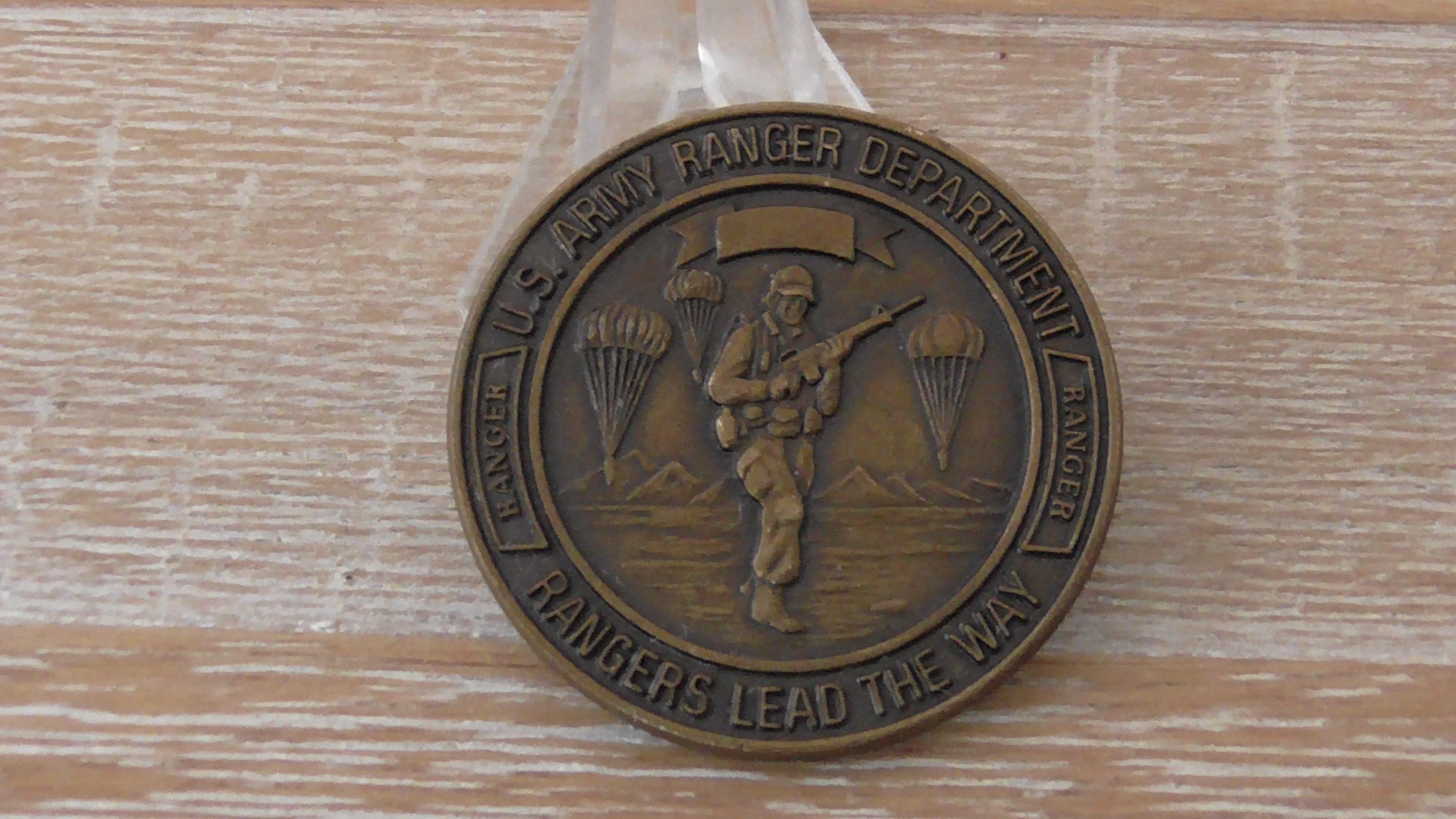US Army Rangers Challenge-Münze – Mit Samtbox, Geschenk Für Veteranen