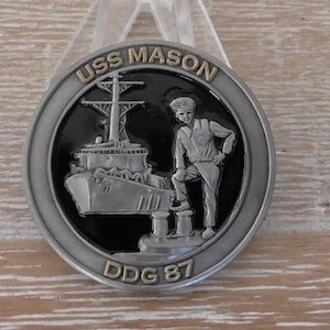 United States Navy USS Mason DDG 87 CPO Challenge Coin #C365