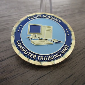 NYPD Police Academy Computer Unit Specialized Training Challenge Coin #633C