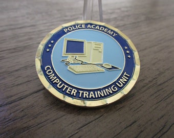 NYPD Police Academy Computer Unit Specialized Training Challenge Coin #633C