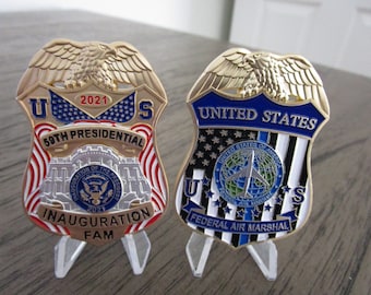 2021 Federal Air Marshal Service  FAM FAMS 59th Presidential Inauguration BIDEN Challenge Coin