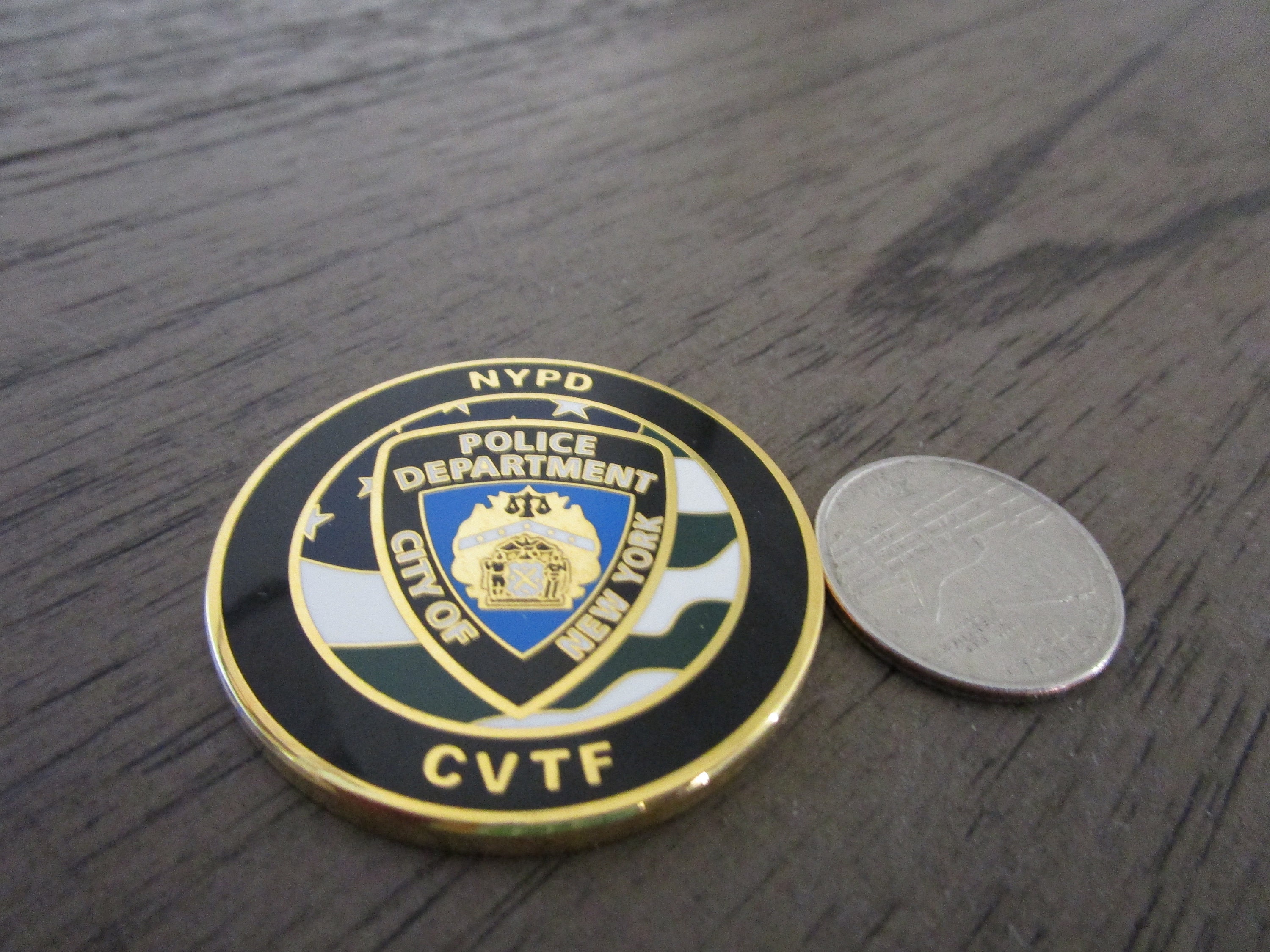 NYPD Stickman Challenge Coin