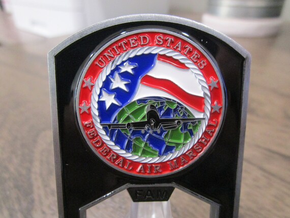 Federal Air Marshal Service FAM FAMS Challenge Coin (red