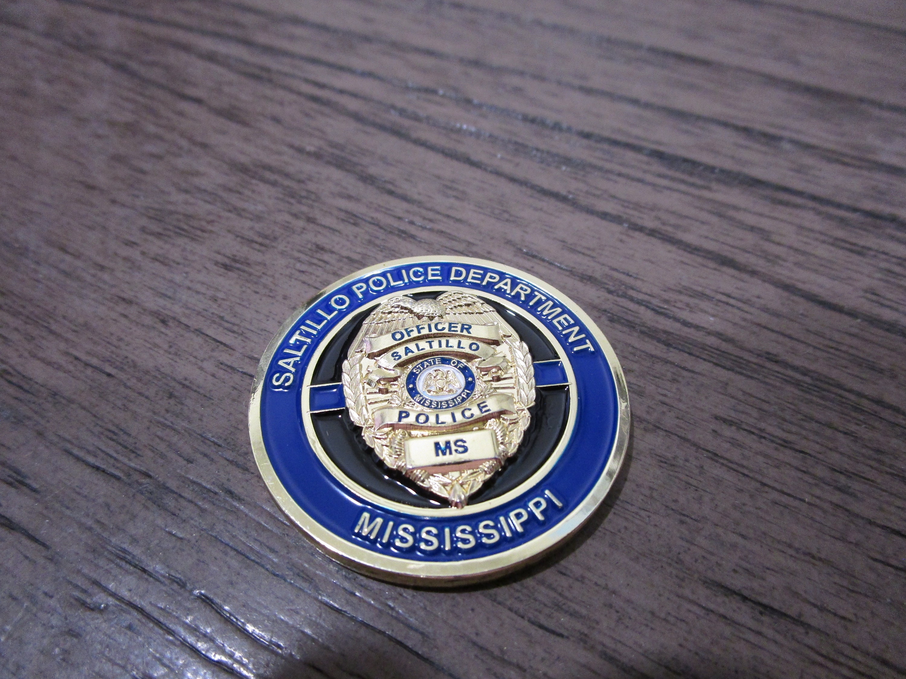 Saltillo Police Department Mississippi Challenge Coin 459M Etsy