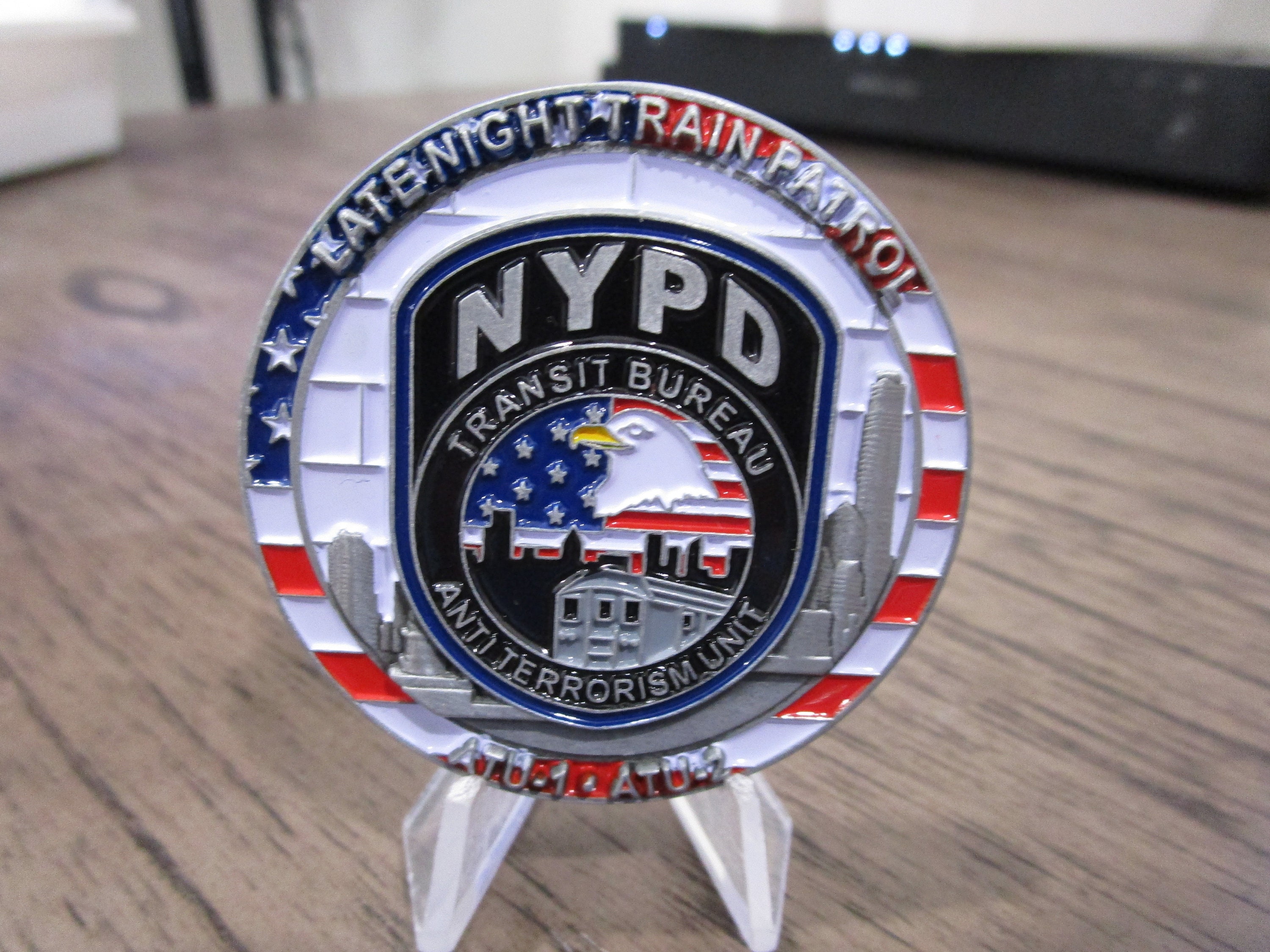 NYPD Transit Bureau Anti Terrorism Unit Challenge Coin #445Q - Etsy
