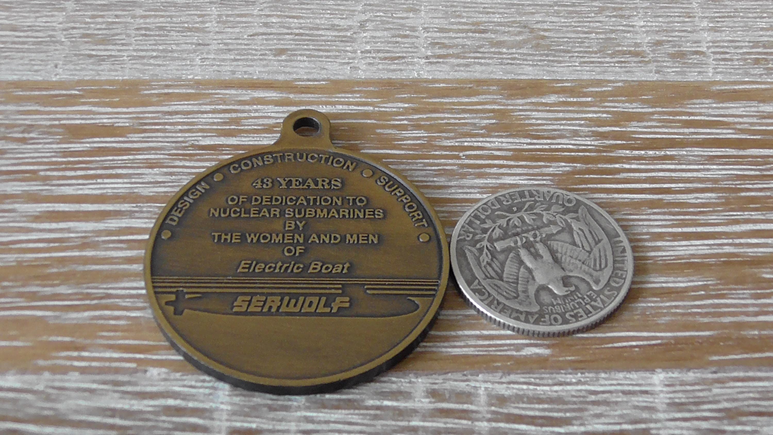 アメリカ海軍　原子力潜水艦　USS Seawolf チャレンジコイン U S Navy Submarine- USS SEAWOLF / SSN-21 Challenge Coin - Etsy