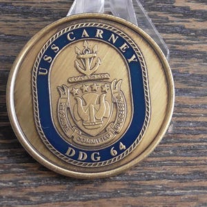 USN USS Carney DDG 64 Challenge Münze #811Y