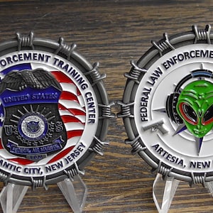 Federal Air Marshal Service Federal Law Enforcement Training Center Atlantic City New Jersey and Artesia NM FAM FLETC Challenge Coin