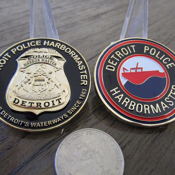 Detroit Police Harbormaster Challenge Coin