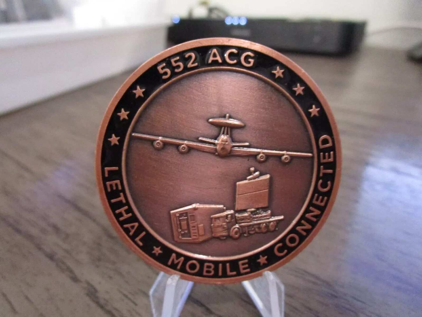 USAF ACC 552nd Air Control Group Commanders Challenge Coin #561R