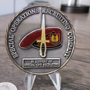 Compañía de reclutamiento de operaciones especiales Night Stalkers SFG 1 USASOC Challenge Coin #82L