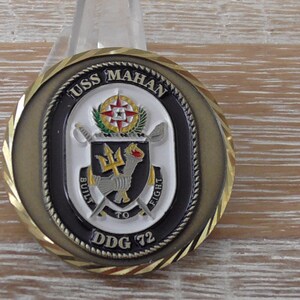 Uunited States Navy USS Mahan DDG 72 CPO Challenge Coin #C281