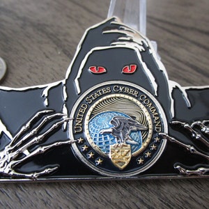 IC Cyber Command USCYBERCOM Intelligence Community Watcher Grim Reaper Challenge Coin