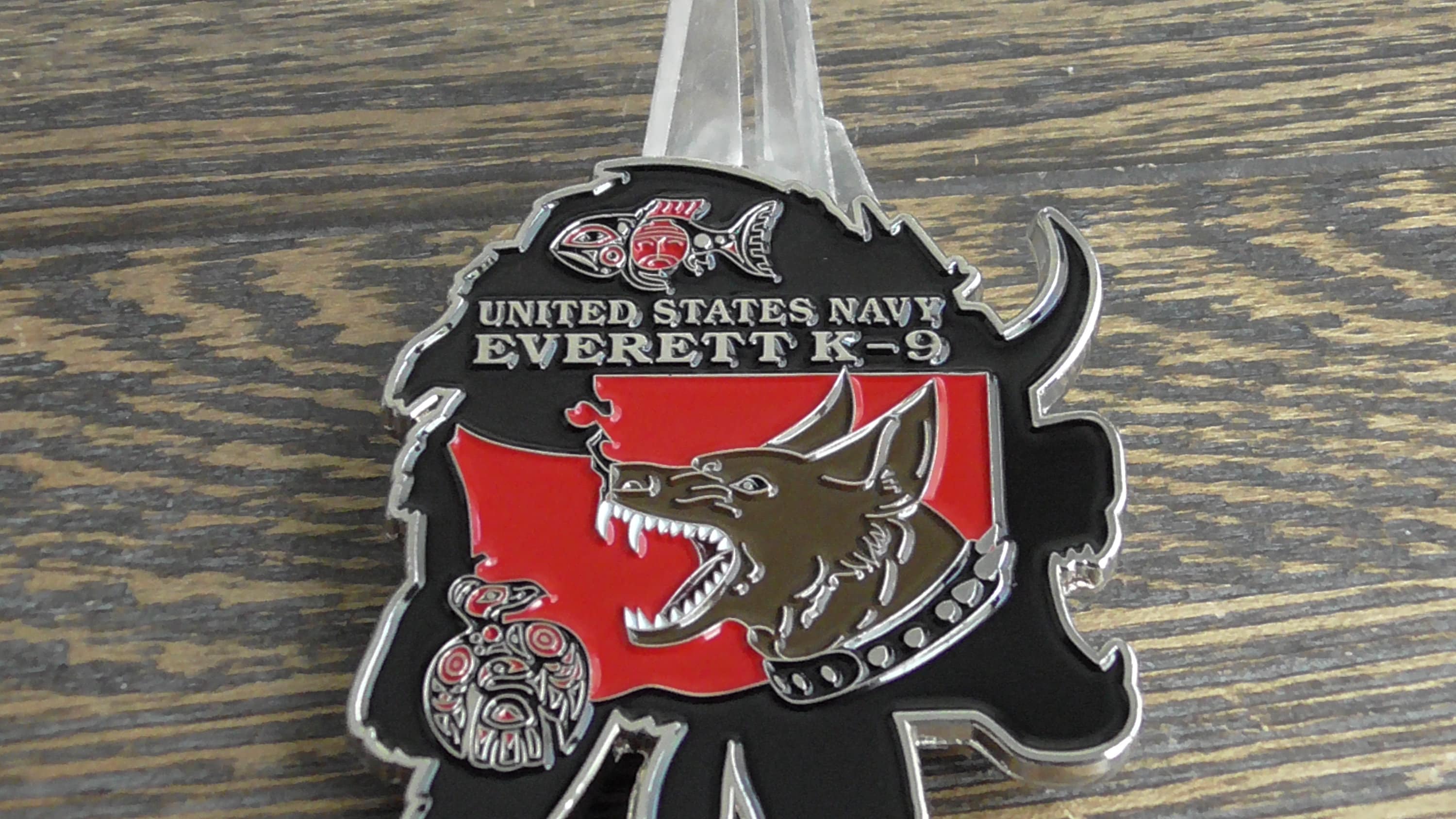 USN Naval Station Everett Washington K-9 Challenge Coin