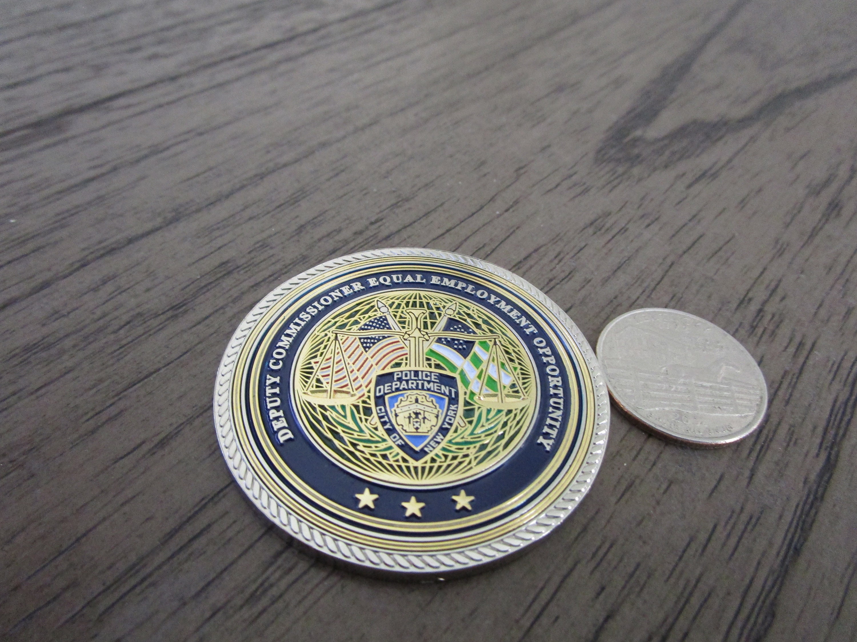Deputy Commissioner Equal Employment Opportunity * DCEEO * NYPD Challenge  Coin #4902 - Etsy