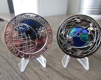 Department of Defense National Geospatial Intelligence Agency 3D * NGA * CIA * NSA Challenge Coin